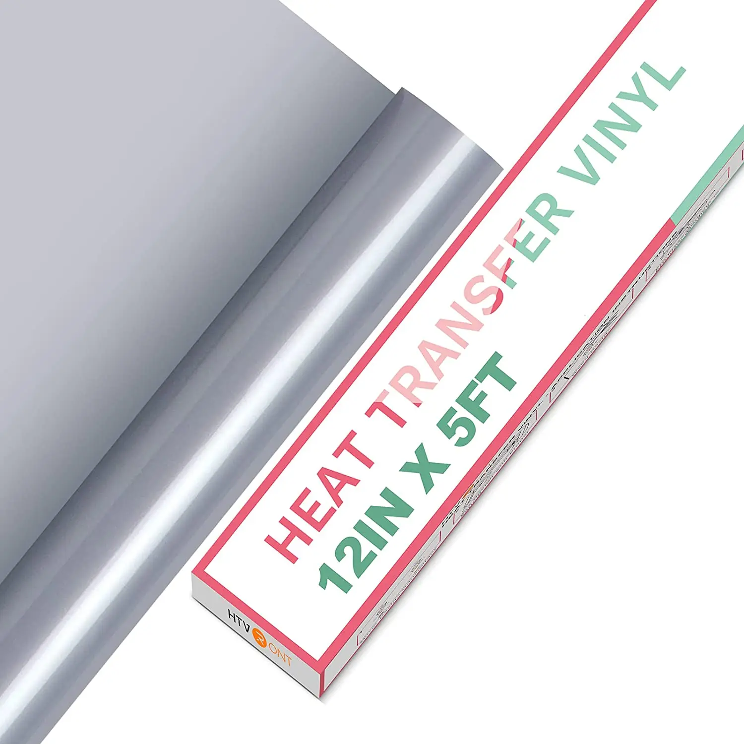 HTVRONT 12"X 5ft/30x152cm PVC Elastic Heat Transfer Vinyl for T-shirt DIY Decoration Craft Iron on HTV Roll For Cricut Maker