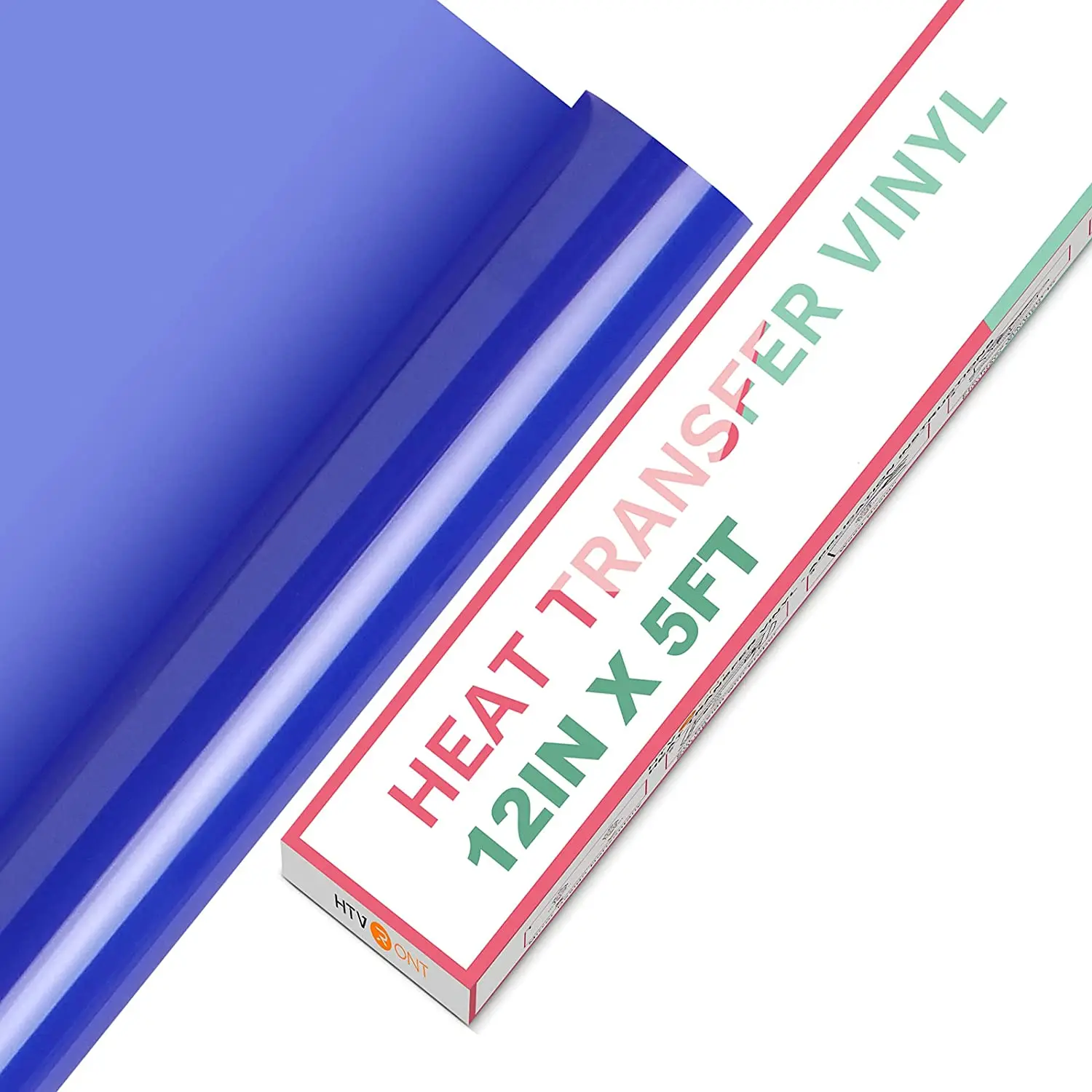HTVRONT 12"X 5ft/30x152cm PVC Elastic Heat Transfer Vinyl for T-shirt DIY Decoration Craft Iron on HTV Roll For Cricut Maker