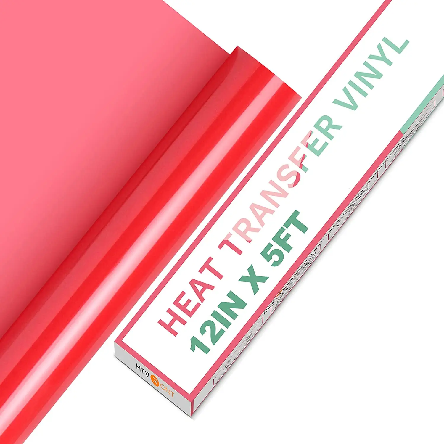 HTVRONT 12"X 5ft/30x152cm PVC Elastic Heat Transfer Vinyl for T-shirt DIY Decoration Craft Iron on HTV Roll For Cricut Maker