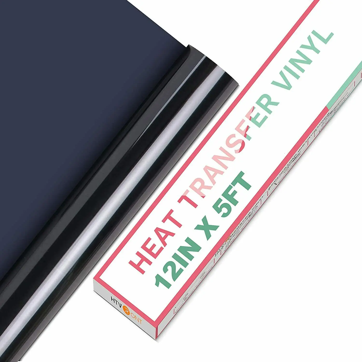 HTVRONT 12"X 5ft/30x152cm PVC Elastic Heat Transfer Vinyl for T-shirt DIY Decoration Craft Iron on HTV Roll For Cricut Maker