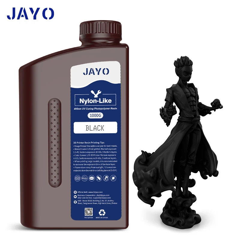 JAYO Standard/ABS-Like/Plant based /Like PAResin 2KG 395-405nm UV Curing Photopolymer Rapid Resin for LCD/DLP/SLA 3D Printer