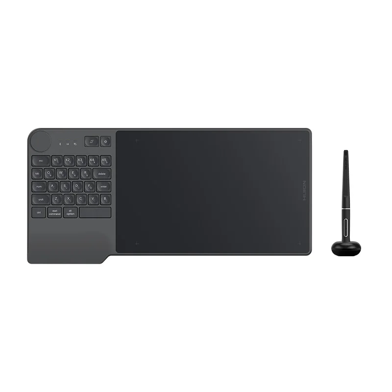HUION Inspiroy Keydial KD200 Tablet Battery-Free Pen Wireless Graphics Digital Drawing Board with Keyboard Mesa Digitalizadora