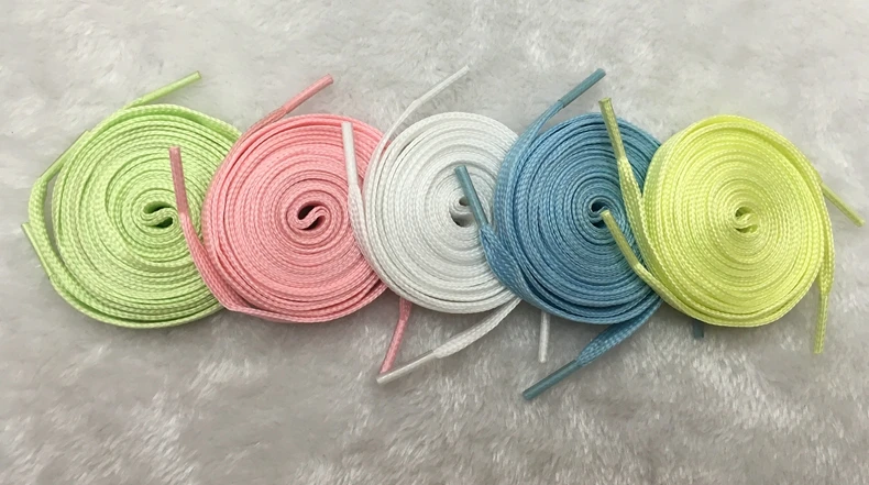 1Pair Luminous Shoelaces Flat Sneaker ShoeLace Kids Adult Fluorescent Shoe laces 80/100/120/140CM YG-1