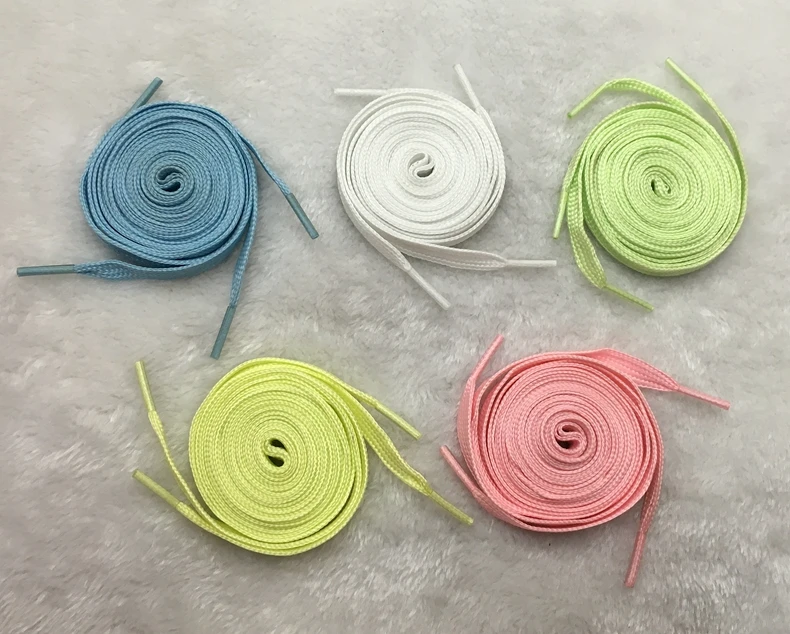 1Pair Luminous Shoelaces Flat Sneaker ShoeLace Kids Adult Fluorescent Shoe laces 80/100/120/140CM YG-1