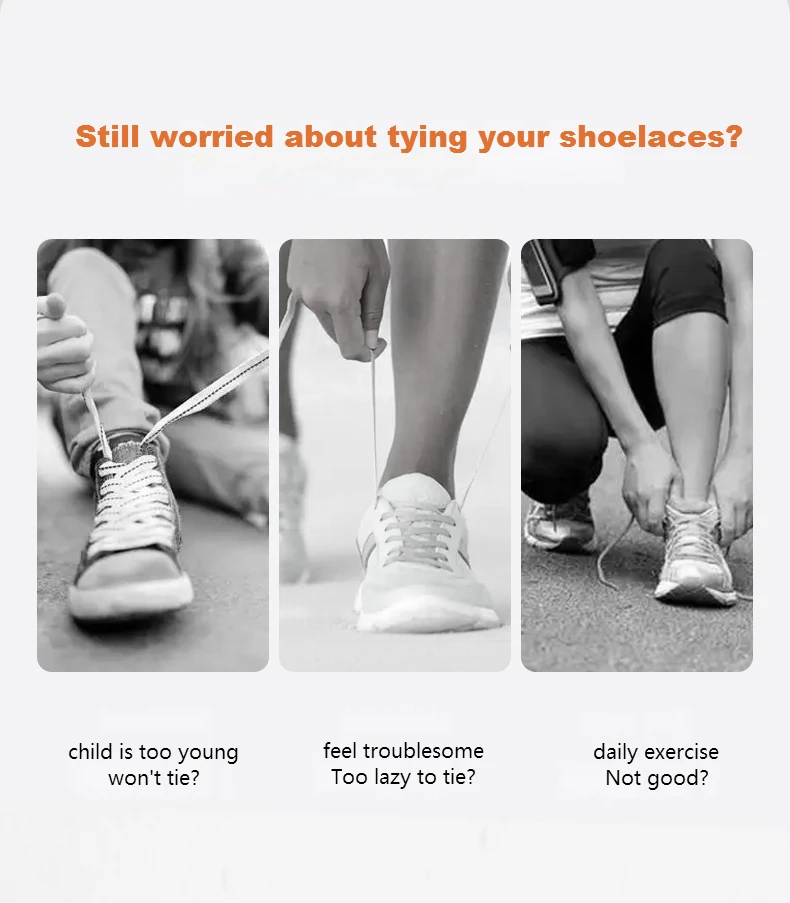 1Pair No tie Shoelaces for Shoes New 8MM Flat Elastic laces Sneakers Kids Adult Quick Shoelace without ties Shoe Accessories