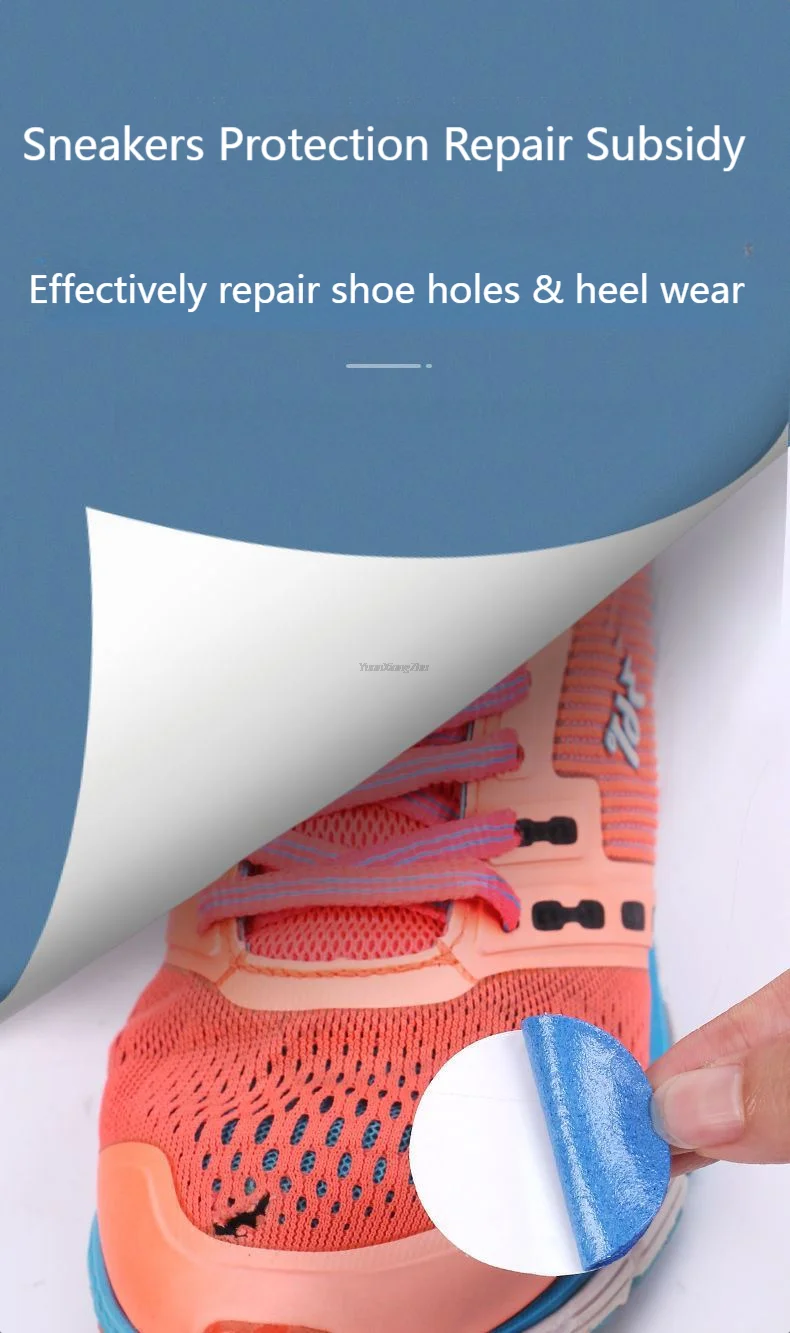 Shoe Patch Vamp Repair Sticker Subsidy Sticky Shoes Insoles Heel Protector heel hole repair Lined Anti-Wear Heel Foot Care Tool