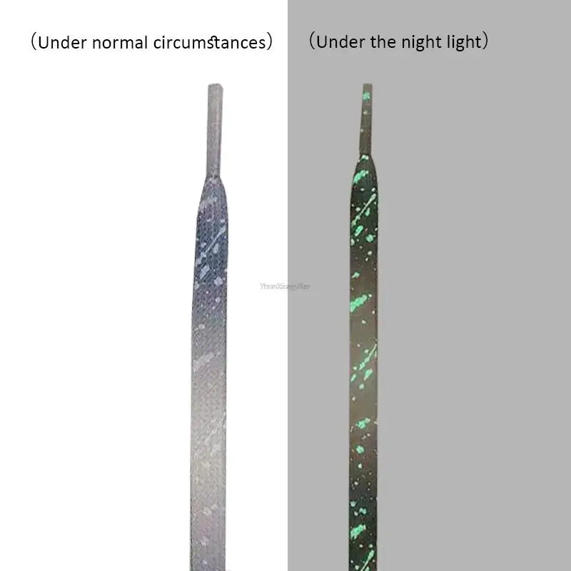 Luminous Shoe laces Glowing Fluorescent Shoelaces for Sneakers Flat Laces Shoes Gradient Shoelace 120/140/160CM Shoestrings