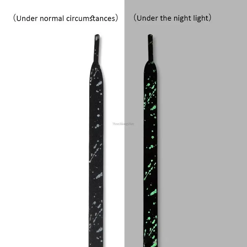 Luminous Shoe laces Glowing Fluorescent Shoelaces for Sneakers Flat Laces Shoes Gradient Shoelace 120/140/160CM Shoestrings