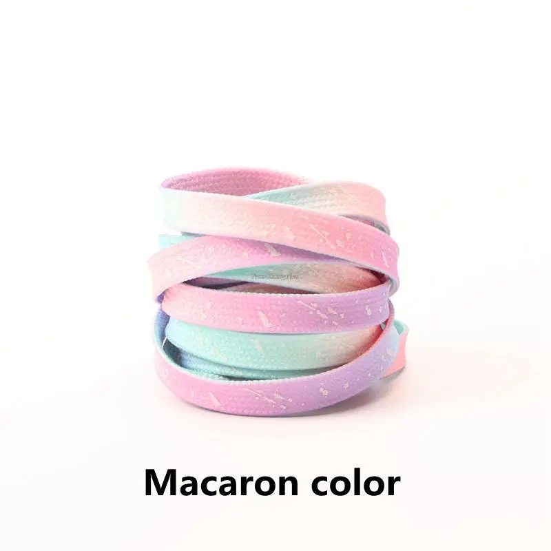 Luminous Shoe laces Glowing Fluorescent Shoelaces for Sneakers Flat Laces Shoes Gradient Shoelace 120/140/160CM Shoestrings