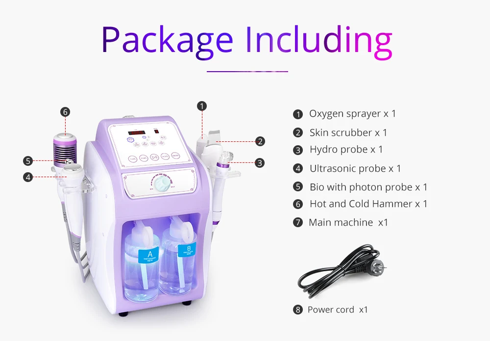 Hydro Ultrasonic Blackhead Removal Skin Scrubber Face Skin Deep Clean Machine Anti Acne Beauty Device
