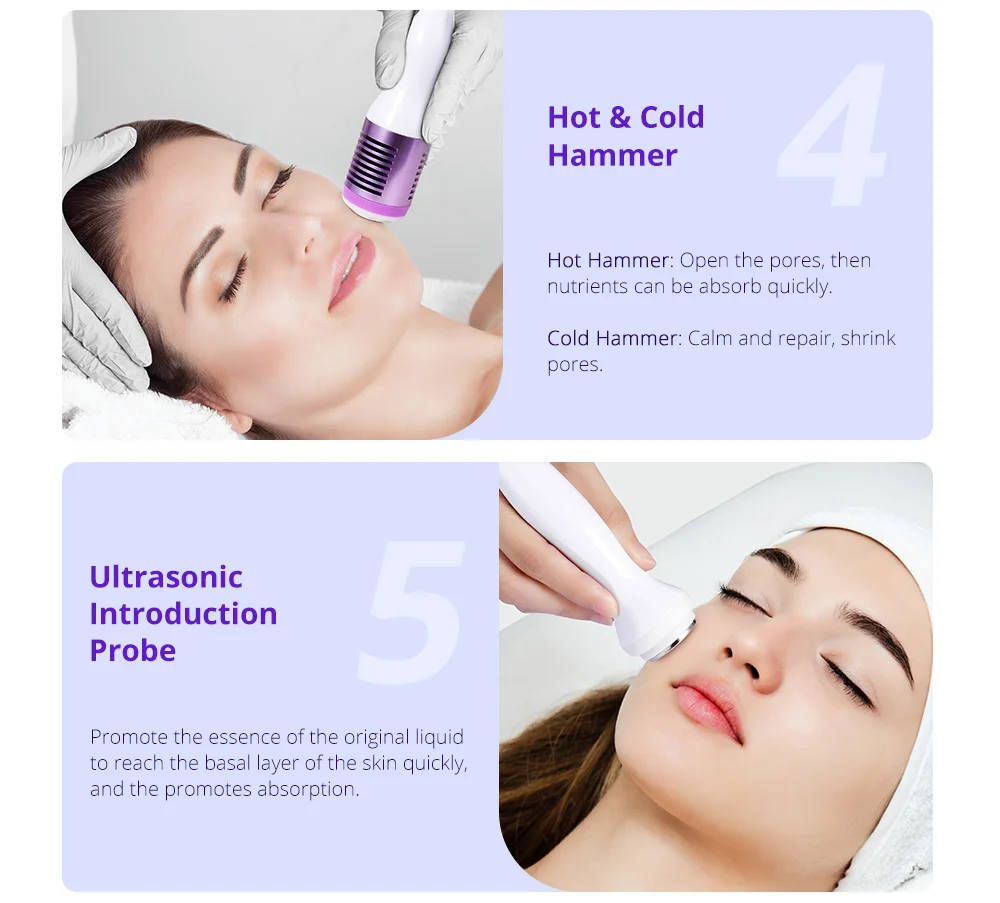 Hydro Ultrasonic Blackhead Removal Skin Scrubber Face Skin Deep Clean Machine Anti Acne Beauty Device