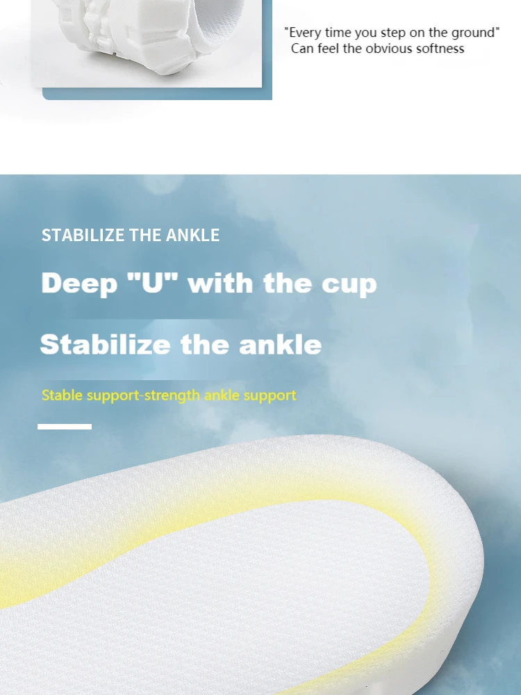 Soft Sport Insoles For Shoes Deodorant Comfortable Running Insole For Feet Men Women Orthopedic Shoe Sole Memory Foam Shoe Pad