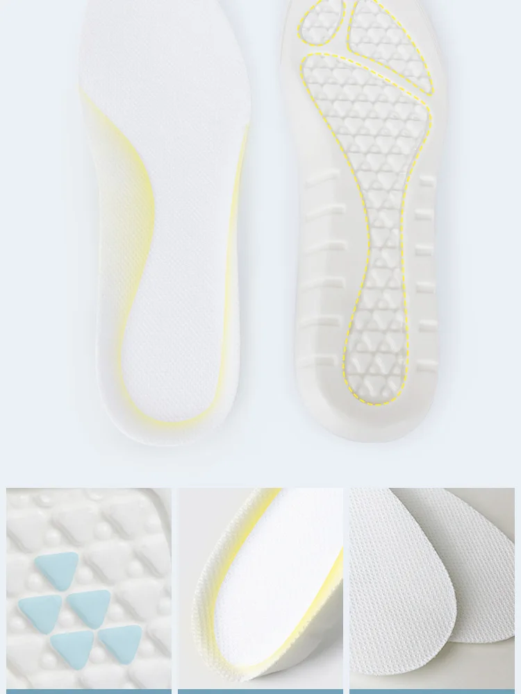 Soft Sport Insoles For Shoes Deodorant Comfortable Running Insole For Feet Men Women Orthopedic Shoe Sole Memory Foam Shoe Pad