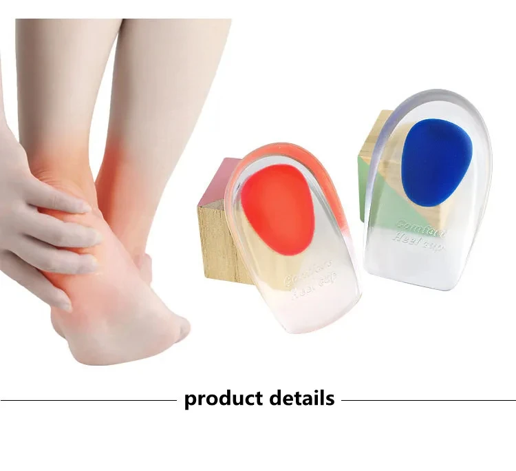 Silicone Gel Orthopedic Insole for Feet Spurs Pain Foot Shoe Insoles Height Increasing Shoe Pads Shock Absorbing Shoe Sole 1Pair