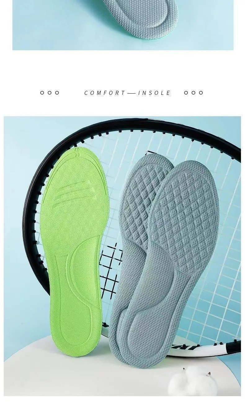 1Pair Plantar Fasciitis Orthopedic Insoles Arch Support Insole for Feet Memory Foam Non Slip Shoe Pads Deodorising Shoes Sole
