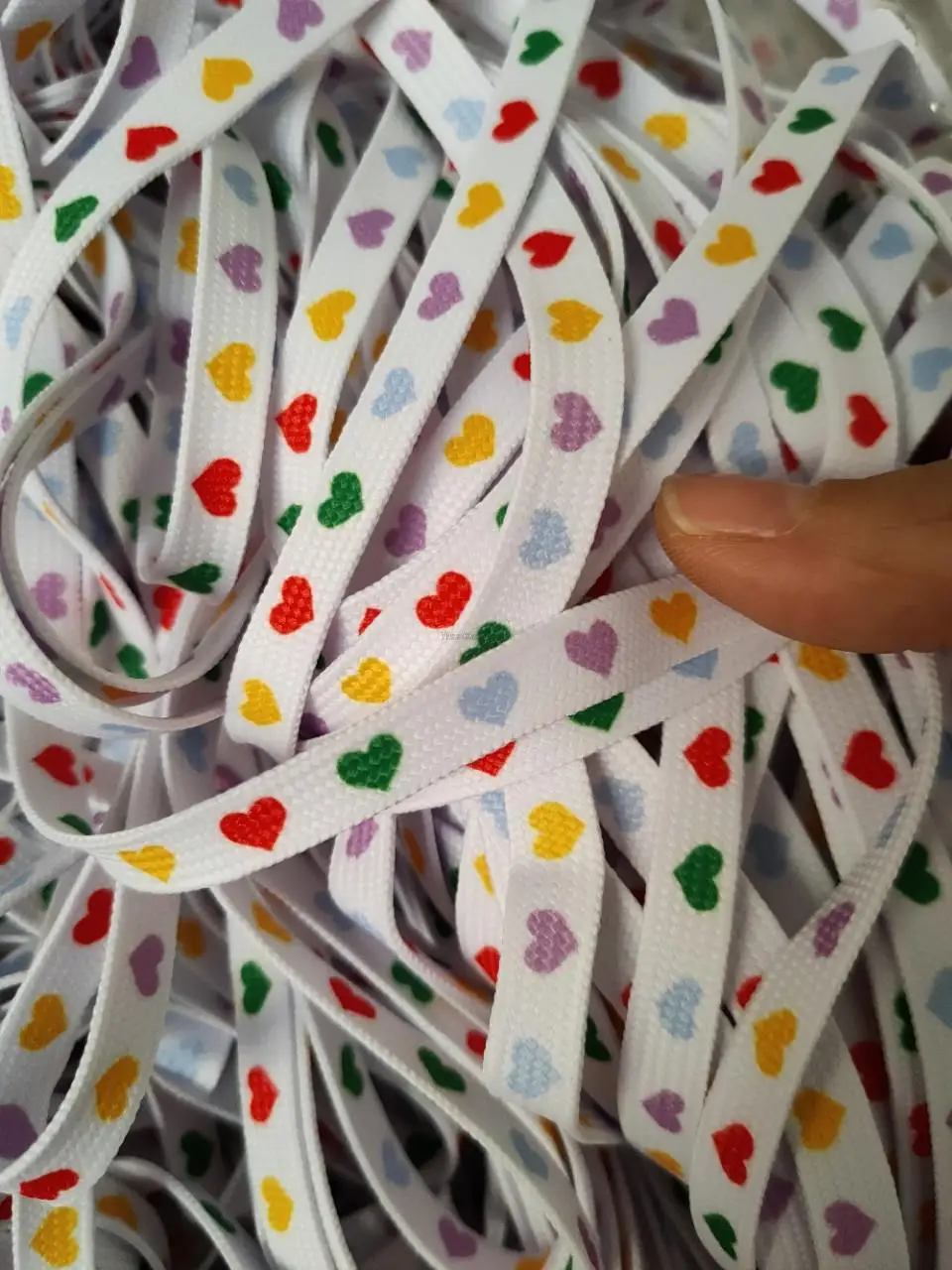 Fashion Love Heart Shoelaces High-top Canvas Sneakers Shoelace Flat Laces Shoe Strings 100/120/140/160/180CM Shoes Accesories
