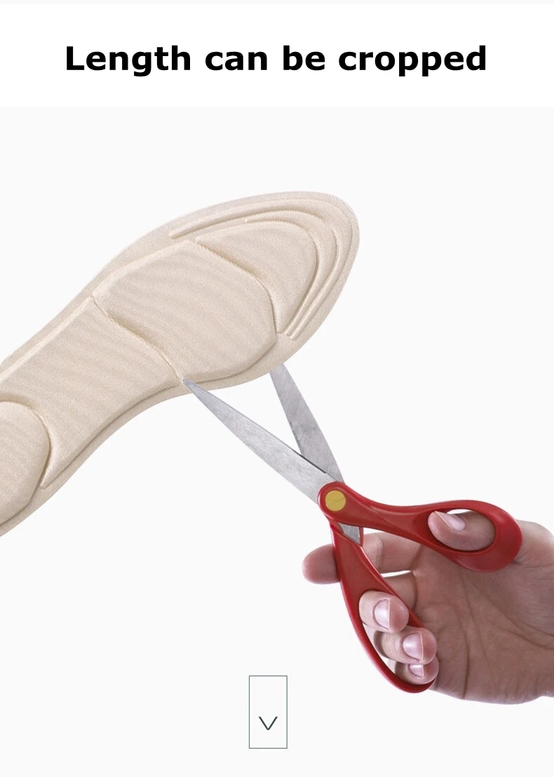 7D Soft T-shaped Foam Invisible Women Arched Support Insert Insole High-heels Insoles Heel protection insole 1Pair ND-2