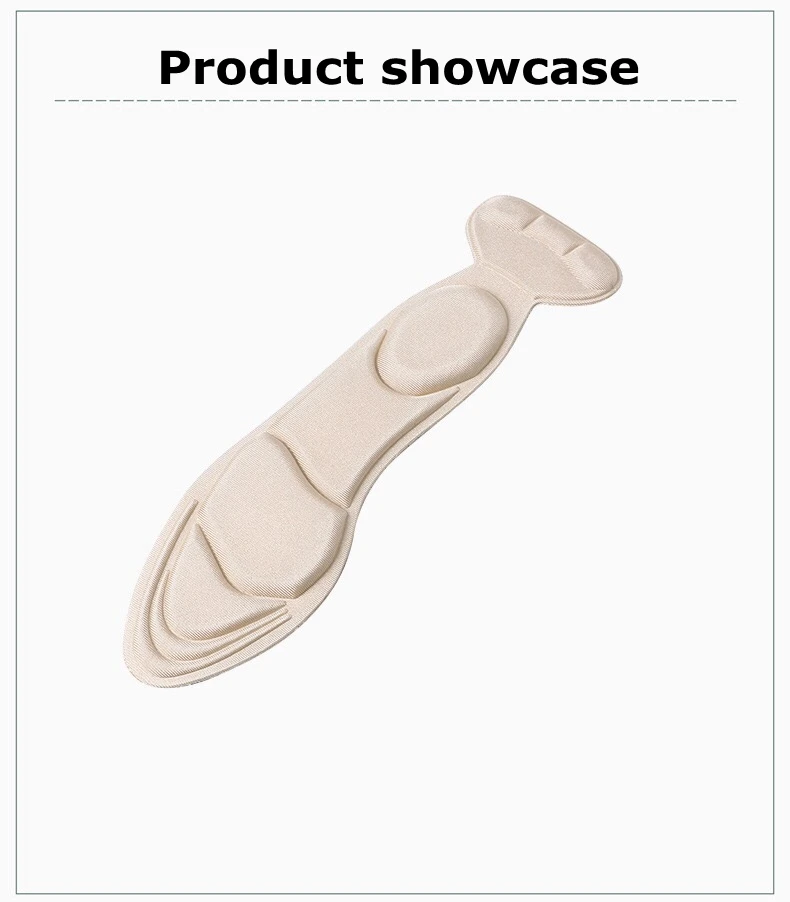7D Soft T-shaped Foam Invisible Women Arched Support Insert Insole High-heels Insoles Heel protection insole 1Pair ND-2
