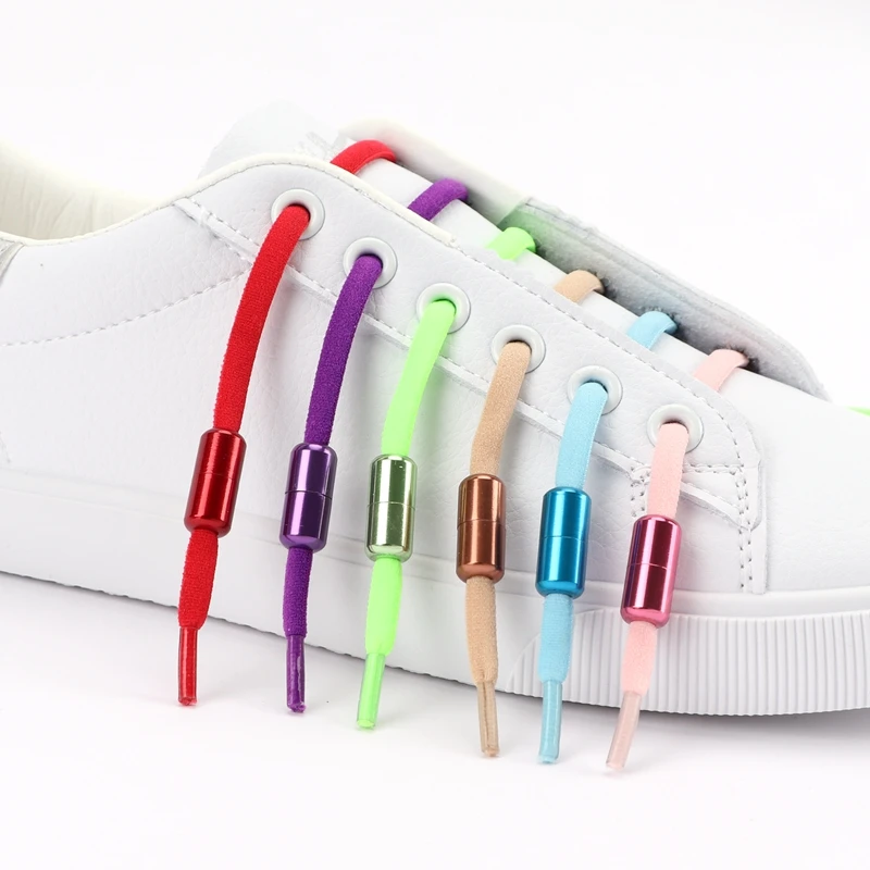 15Color Aluminum capsules Lock Buckle For men and women kids Sneaker Lace Lock buckle Kits Shoelace Lock Accessories Buckle