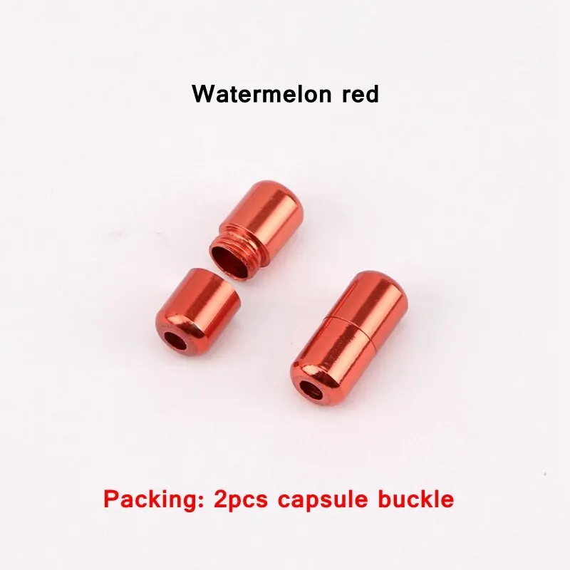 15Color Aluminum capsules Lock Buckle For men and women kids Sneaker Lace Lock buckle Kits Shoelace Lock Accessories Buckle