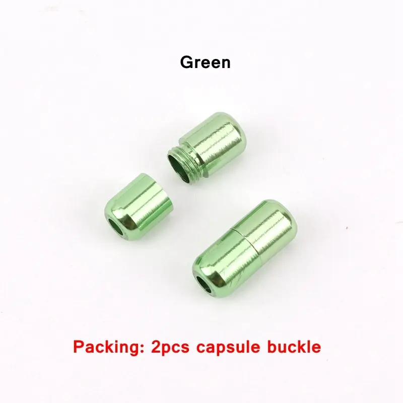15Color Aluminum capsules Lock Buckle For men and women kids Sneaker Lace Lock buckle Kits Shoelace Lock Accessories Buckle