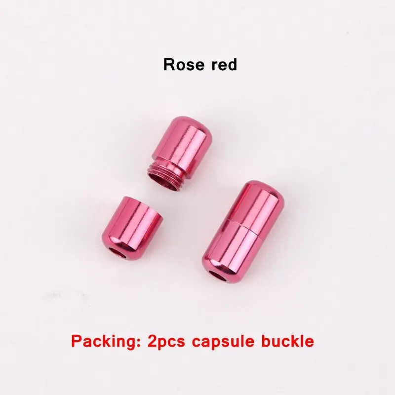 15Color Aluminum capsules Lock Buckle For men and women kids Sneaker Lace Lock buckle Kits Shoelace Lock Accessories Buckle