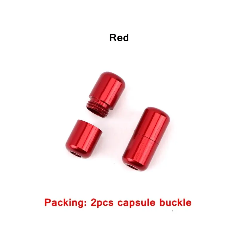 15Color Aluminum capsules Lock Buckle For men and women kids Sneaker Lace Lock buckle Kits Shoelace Lock Accessories Buckle
