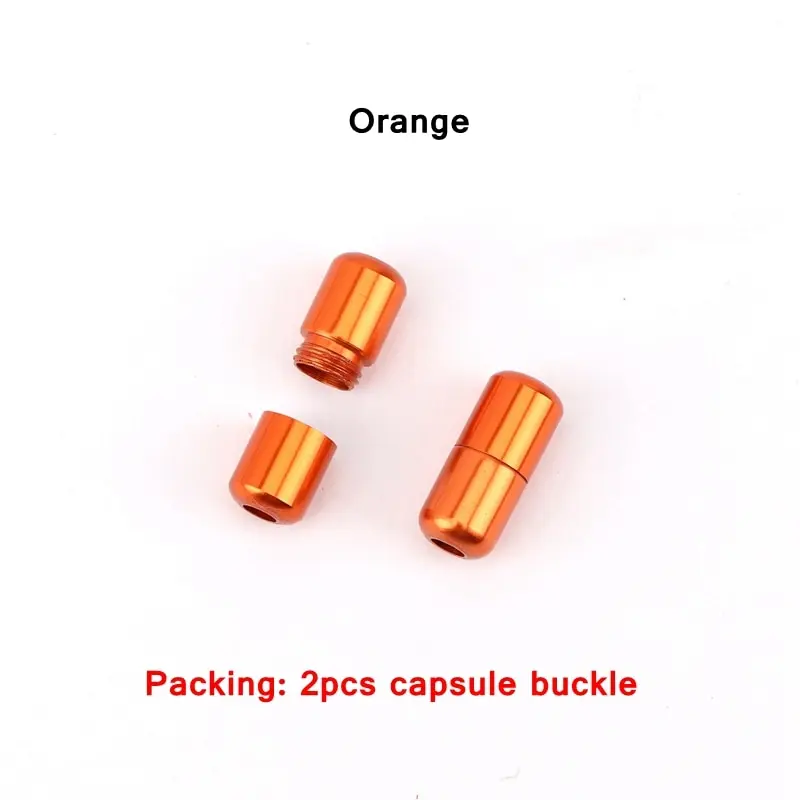 15Color Aluminum capsules Lock Buckle For men and women kids Sneaker Lace Lock buckle Kits Shoelace Lock Accessories Buckle