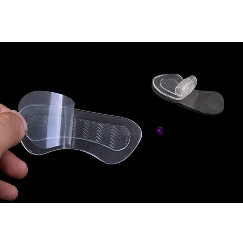 1Pair Silicone heel protectors for womens shoes Heel Inserts protector Foot feet Care Shoe Insert Pad Cushion Silicone insoles