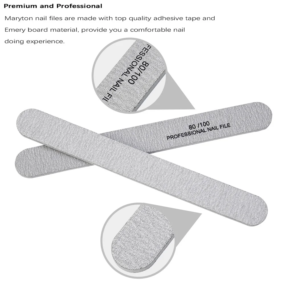 1000Pcs Big Size Nail Tools Nail Files for Nail Coarse File Emery Board Manicure Nail Buffer