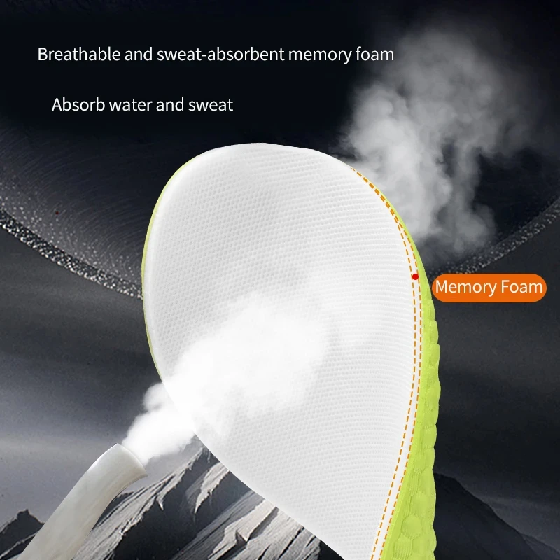 1Pair 1.5cm/2.5cm/3.5cm Growing Sole Shock Absorption Sports Insole for Feet Height Increase Templates Men Women Shoes Insoles