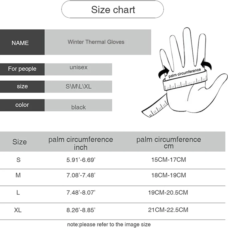 Winter Thermal Gloves Touchscreen Windproof Cycling Cold Glove For Men Women Warm Non-Slip Outdoor Driving Zipper Sport Gloves