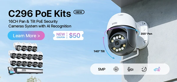 ZOSI 8CH 1080P CCTV System Outdoor 5MP Lite Video DVR with 2/4/6/8pcs 2MP Wired Security Cam Day/Night Video Surveillance System