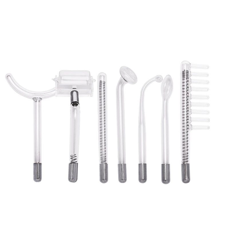 AOKO 7 in 1 High Frequency Electrode Glass Tube Electro Beauty Machine Anti-acne Skin Care Facial Body Salon Home Massage device