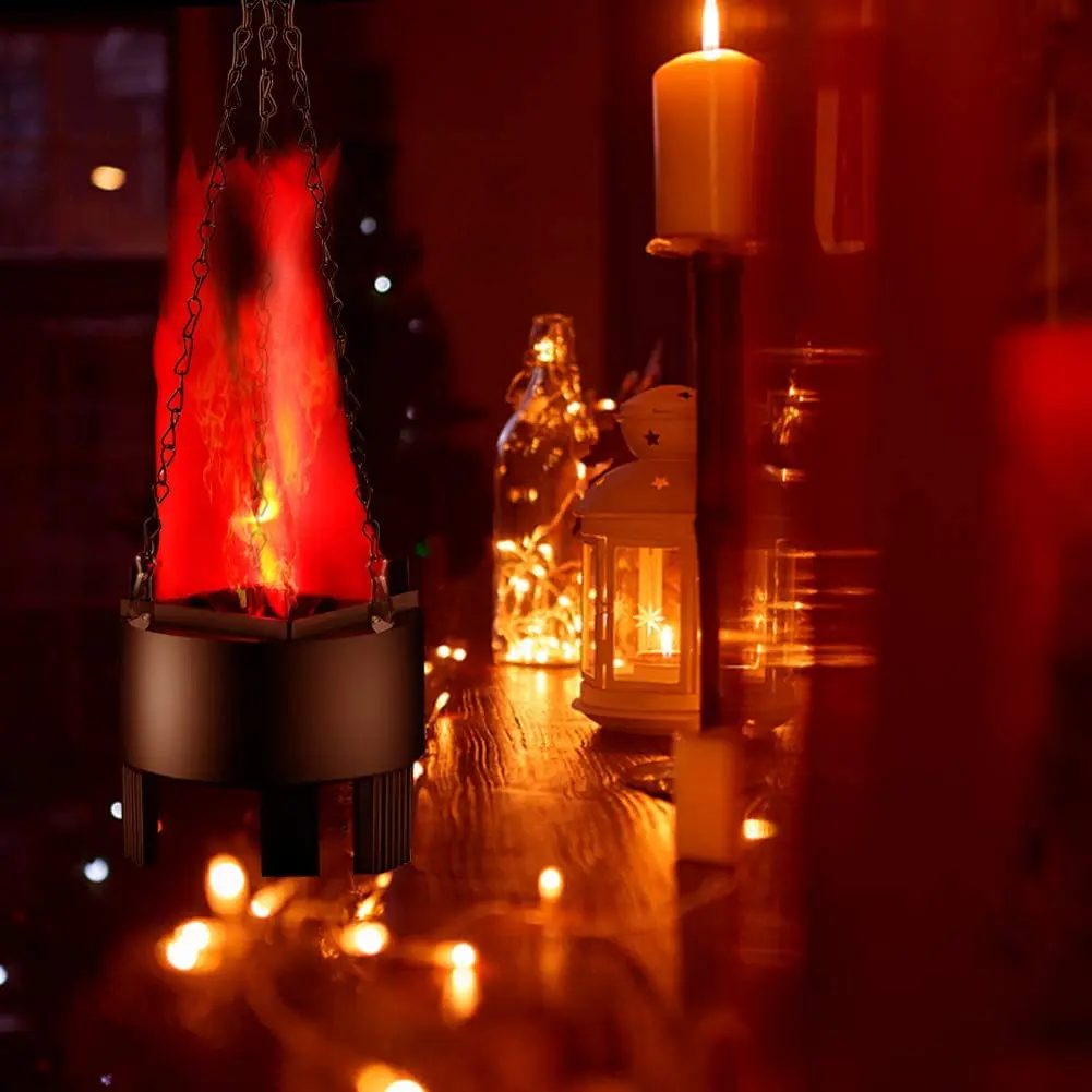 3D Artificial Flame Lamp, Mini Fake Fire Lamp Realistic Flame Stage Effect Light for Christmas New Year Club Decorative Campfire