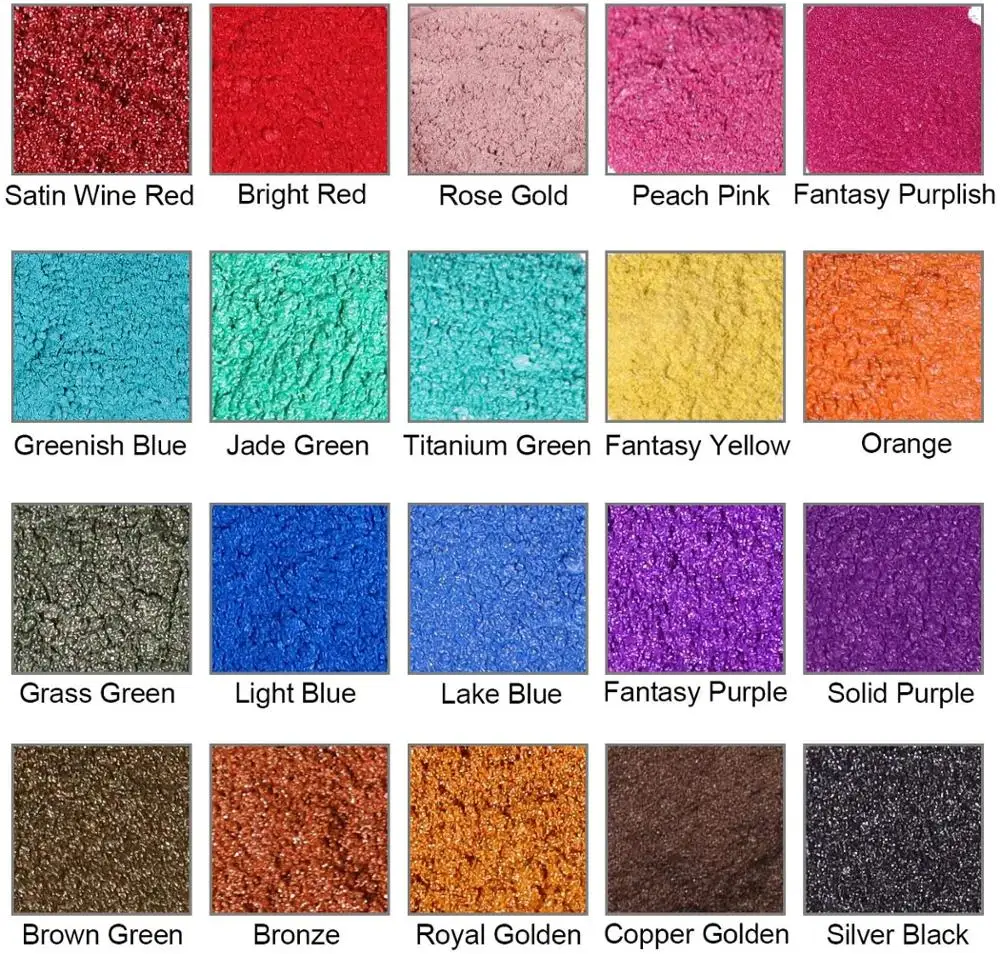 32 Color Mica Powder Epoxy Resin Pigment DIY Resin Mold Colorant Dye Jewelry Making Accessories Epoxy Color Pigment Pearl Powder