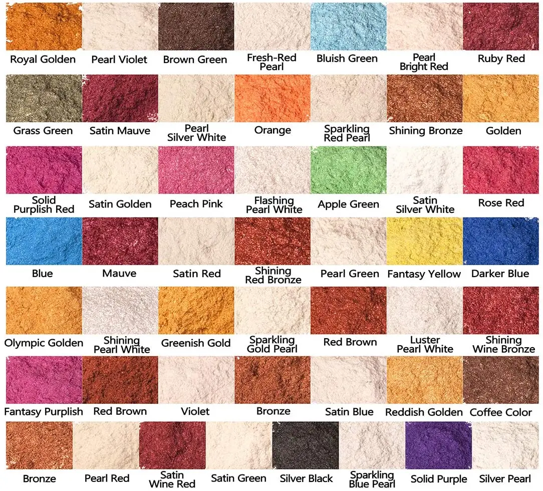 32 Color Mica Powder Epoxy Resin Pigment DIY Resin Mold Colorant Dye Jewelry Making Accessories Epoxy Color Pigment Pearl Powder