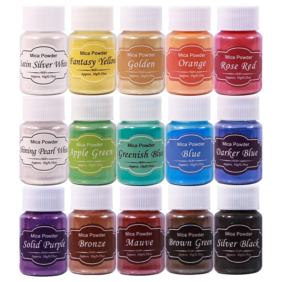 32 Color Mica Powder Epoxy Resin Pigment DIY Resin Mold Colorant Dye Jewelry Making Accessories Epoxy Color Pigment Pearl Powder