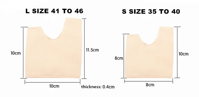 Silicone Shoe Pads Forefoot Cushion Orthopedic Insoles Ushape Comfortable Half Insoles Men Women Toe separator Foot Care Product