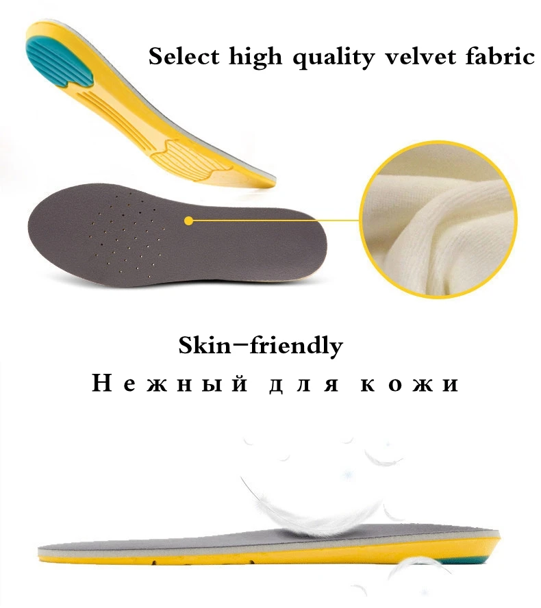 Memory Foam Mezzanine Sport Insoles Sweat Absorption Pads Running Sport Shoe Inserts Breathable Insoles Foot Care Men Women HD1