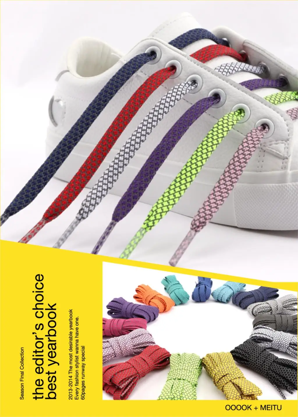 1Pair Reflective Flat Shoelaces Fluorescent Sneaker Shoestrings Sports Shoelace Running Shoes lace Adult children Shoelaces