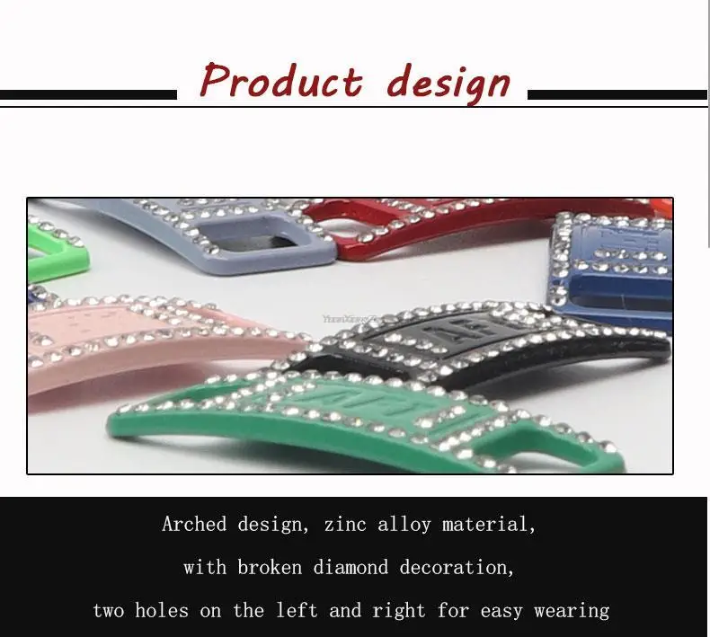 New Diamond Shoe Charms AF1 Sneaker Laces Buckle Quality Metal Shoelaces Decorations Air Force one Shoes Accessories