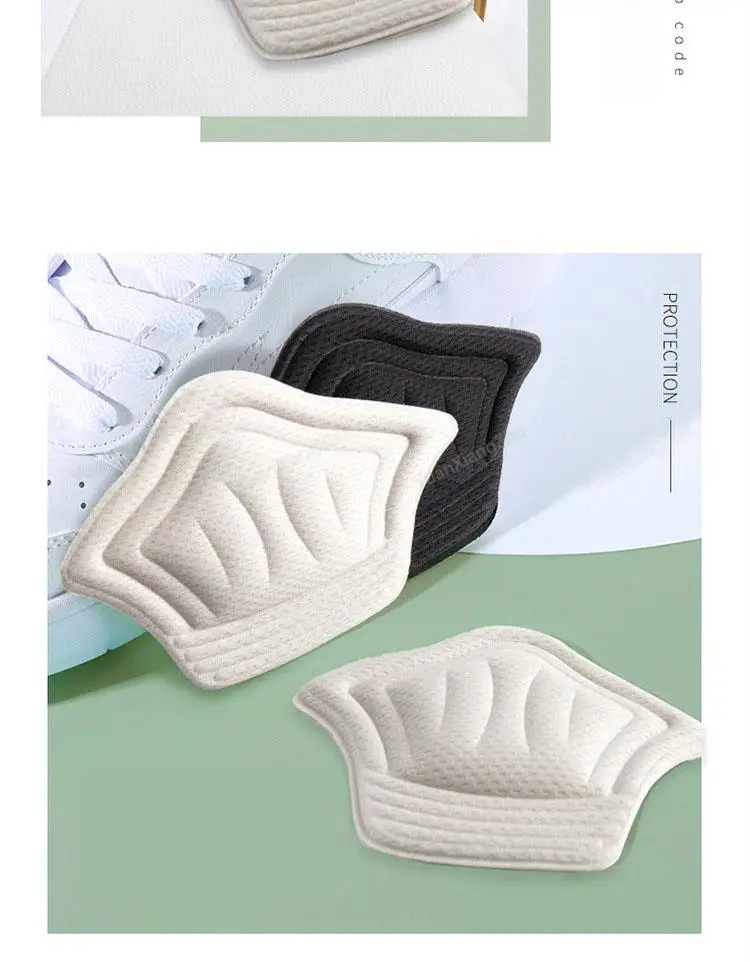 5D Comfort Heel Sticker Shoe Pads Sneaker Men Woman Insoles Anti-wear Feet Heel Protectors Adjust Size Cushion Care Inserts
