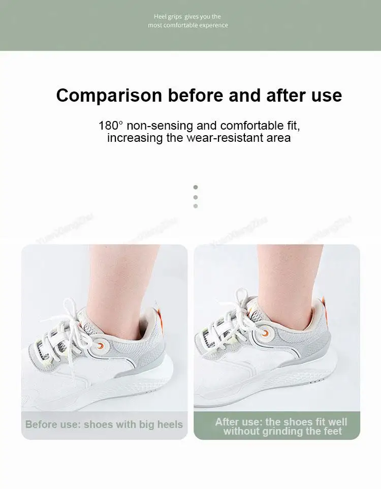 5D Comfort Heel Sticker Shoe Pads Sneaker Men Woman Insoles Anti-wear Feet Heel Protectors Adjust Size Cushion Care Inserts