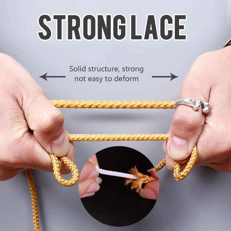 1Pair Outdoor Strong Round Shoelaces Sneaker Shoe laces High Top Walking Hiking Boot Laces Shoes Strings Quality Bold Shoelace