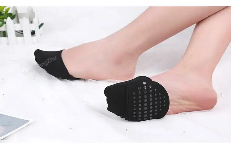 New Forefoot Pads Cotton Insoles Comfortable Shoe Pad Pain Relief Silicone Non-slip Shoe Insole for Women Foot Care Products
