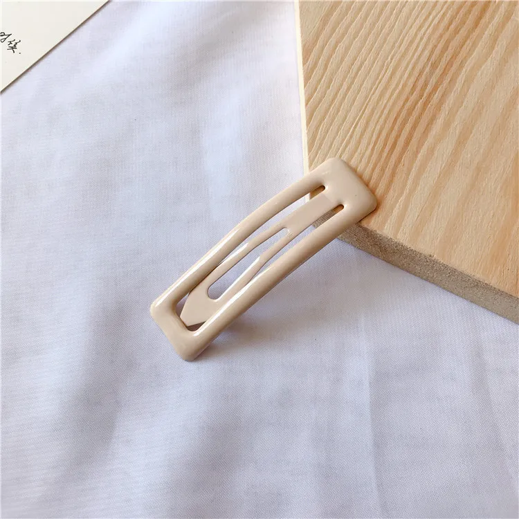 Color Square Candy Hair Clips Alloy Girl Hairpin Summer Cartoon Hairclips BB Clip Fashion Solid color Hair Accessories