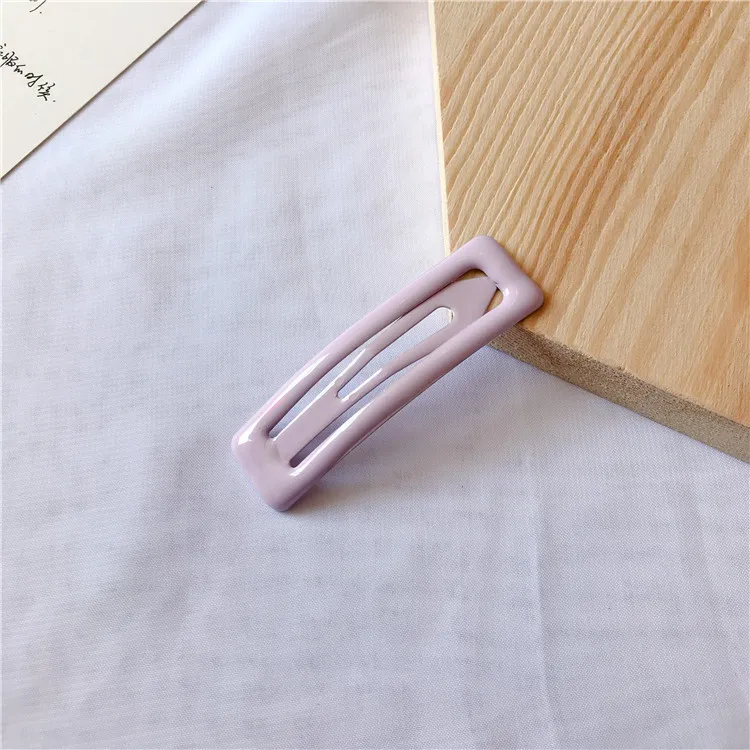 Color Square Candy Hair Clips Alloy Girl Hairpin Summer Cartoon Hairclips BB Clip Fashion Solid color Hair Accessories