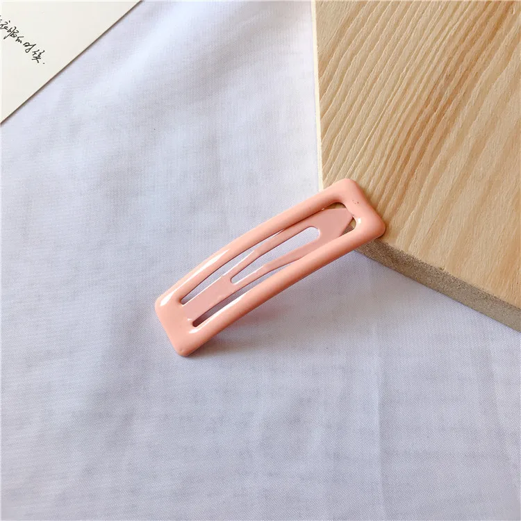 Color Square Candy Hair Clips Alloy Girl Hairpin Summer Cartoon Hairclips BB Clip Fashion Solid color Hair Accessories