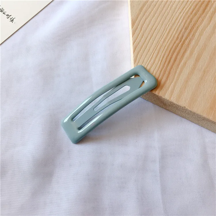 Color Square Candy Hair Clips Alloy Girl Hairpin Summer Cartoon Hairclips BB Clip Fashion Solid color Hair Accessories